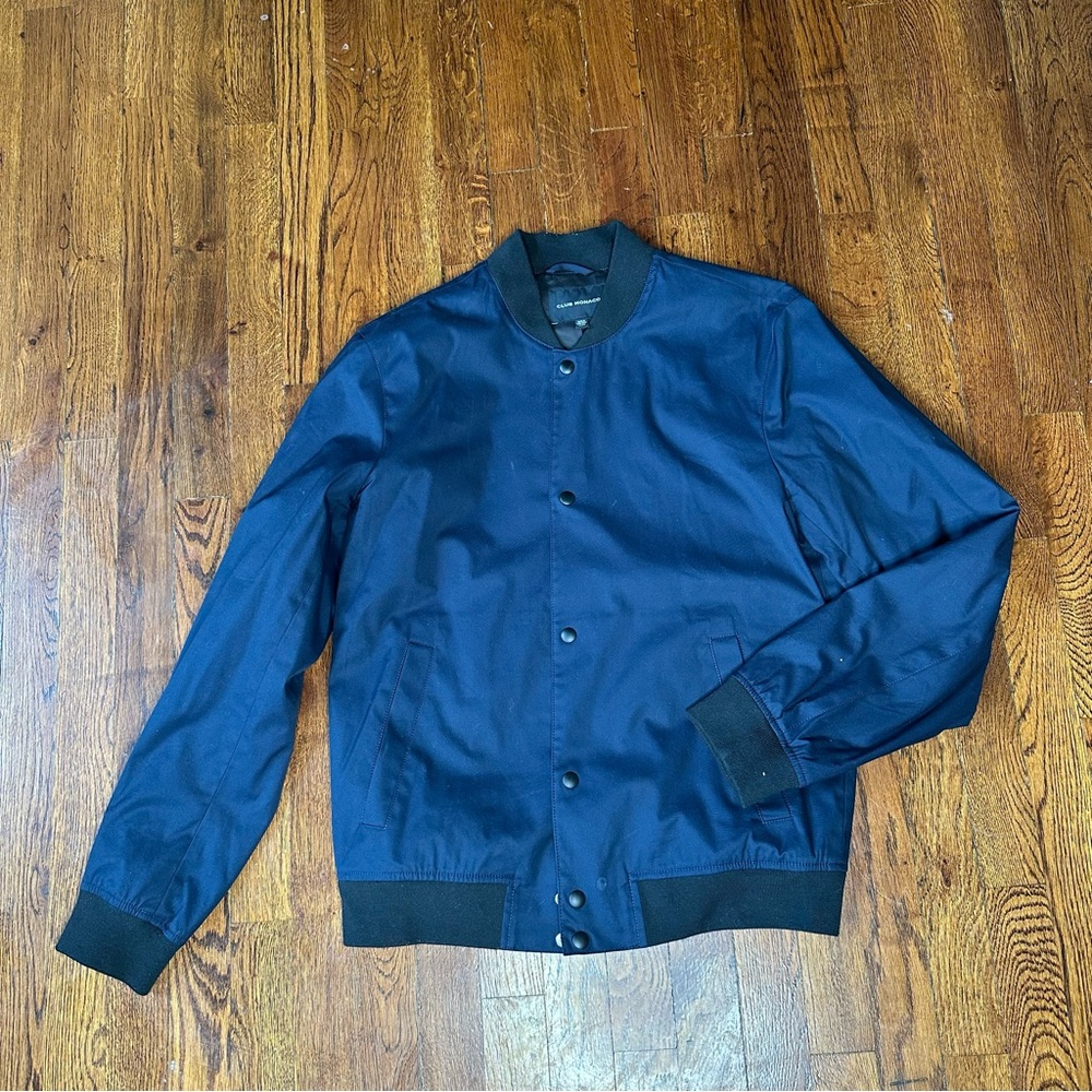 Men's Navy Tech Bomber Jacket